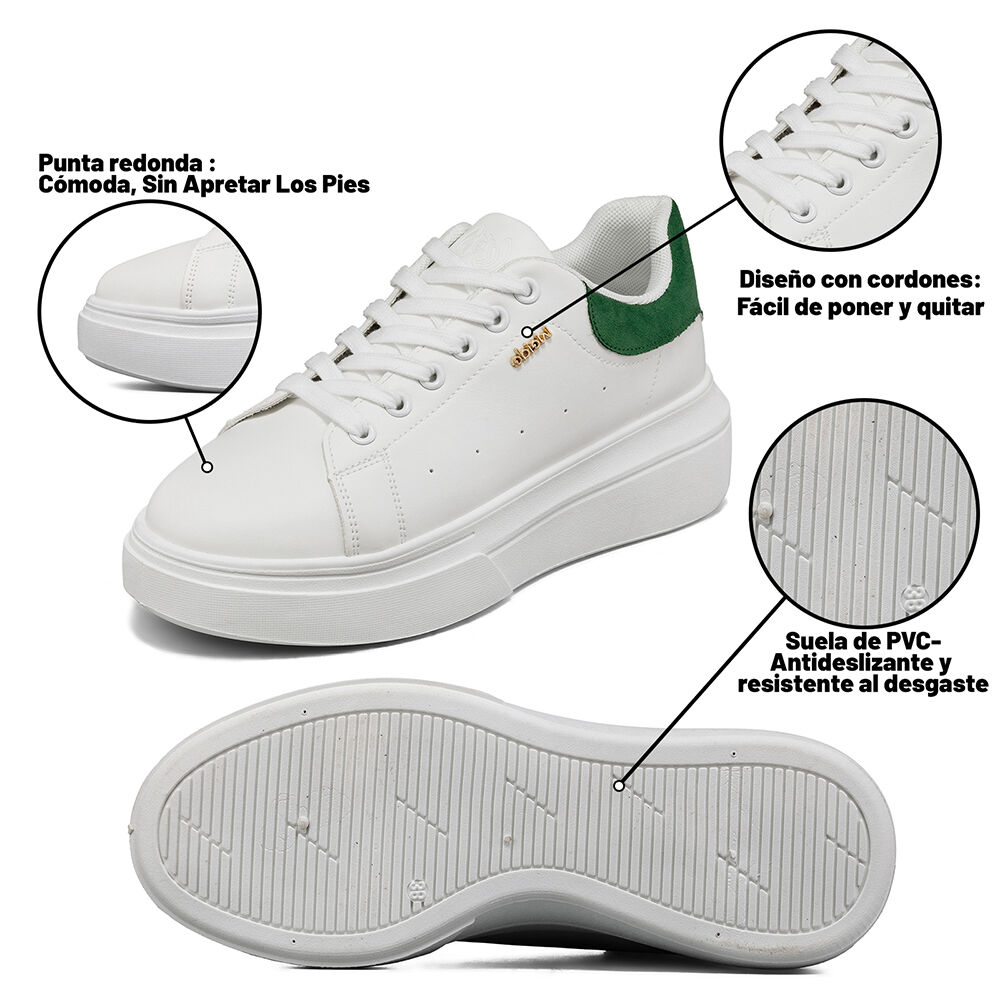 Zapatilla Urbana Plataforma Confort Mujer Weide Lt211 image number 5.0