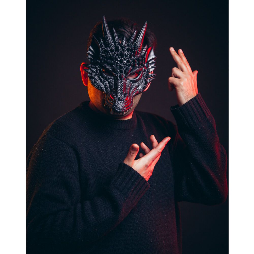 M&aacute;scara De Drag&oacute;n 3d Suave C&oacute;moda Cosplay Halloween Fiesta image number 8.0