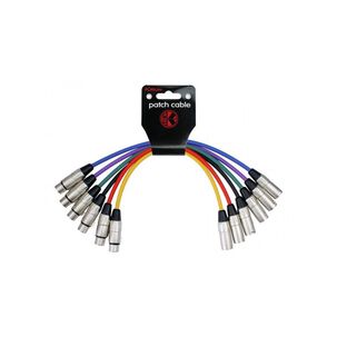 Juego 6 Cables Microfono 1 M Xlr(macho-hembra) Mp6-480-1