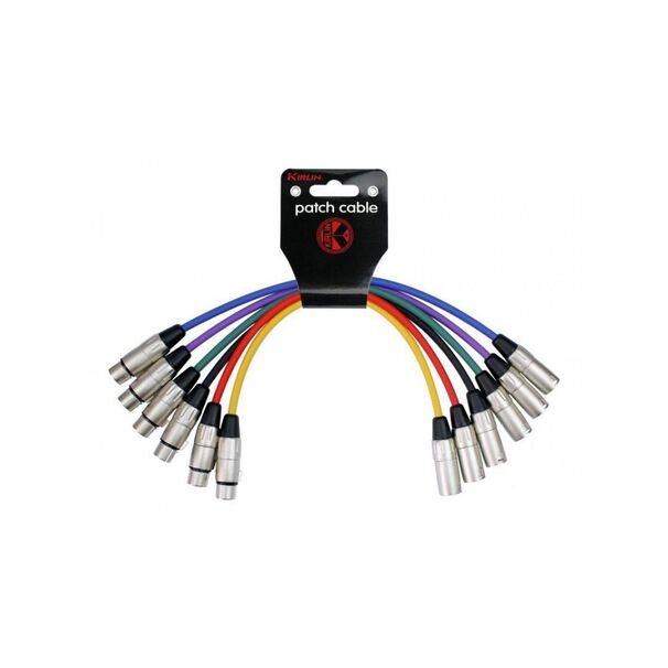 Juego 6 Cables Microfono 1 M Xlr(macho-hembra) Mp6-480-1