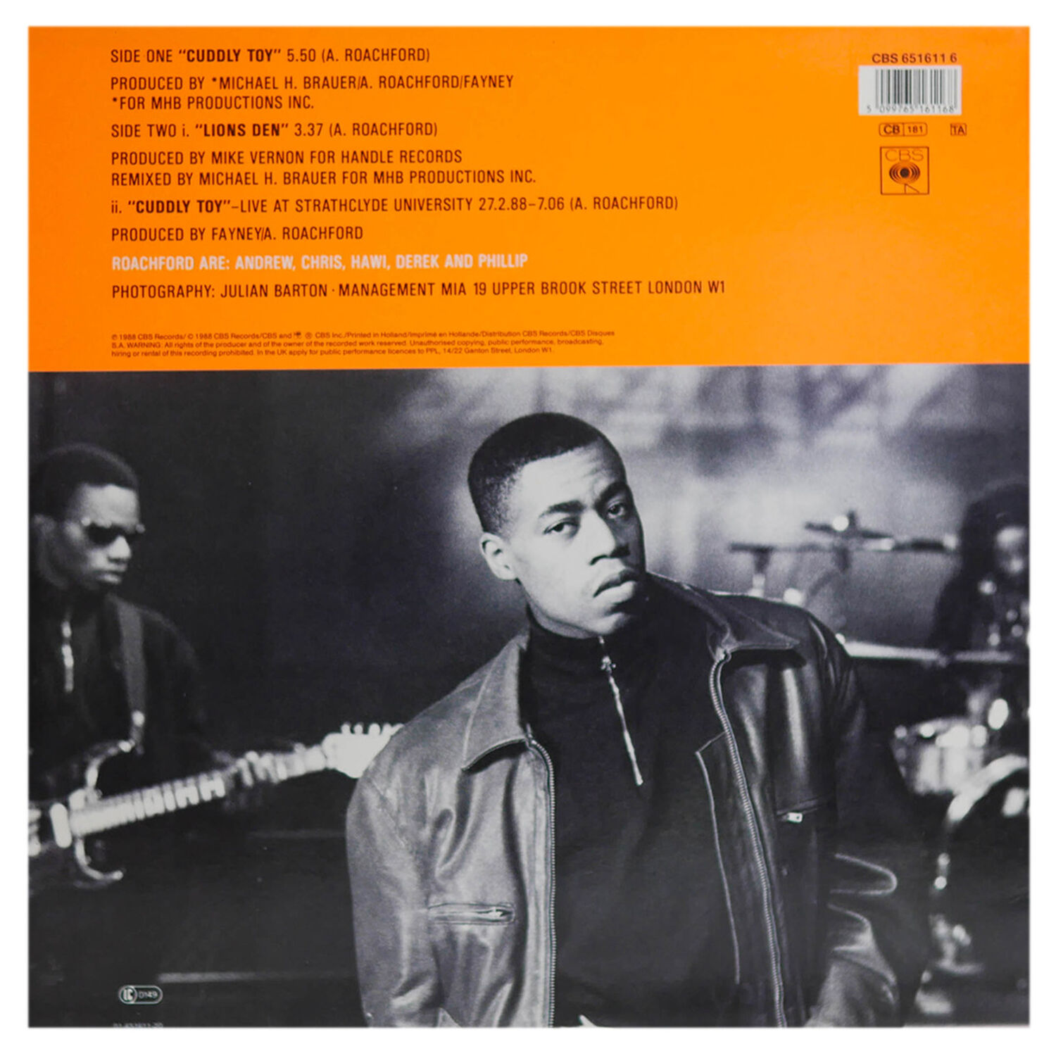 Roachford - Cuddly Toy | 12" Maxi Single Usado image number 1.0