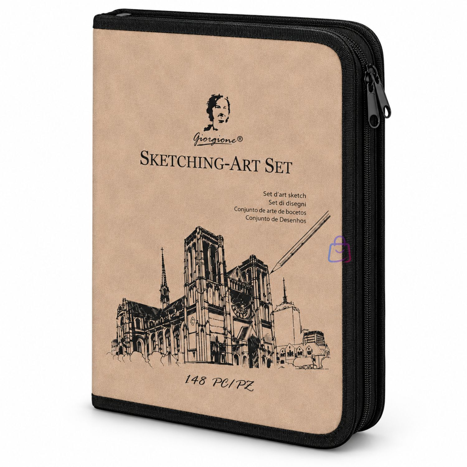 Set Dibujo Profesional 148 Piezas L&aacute;pices Boceto Arte - Ps image number 2.0