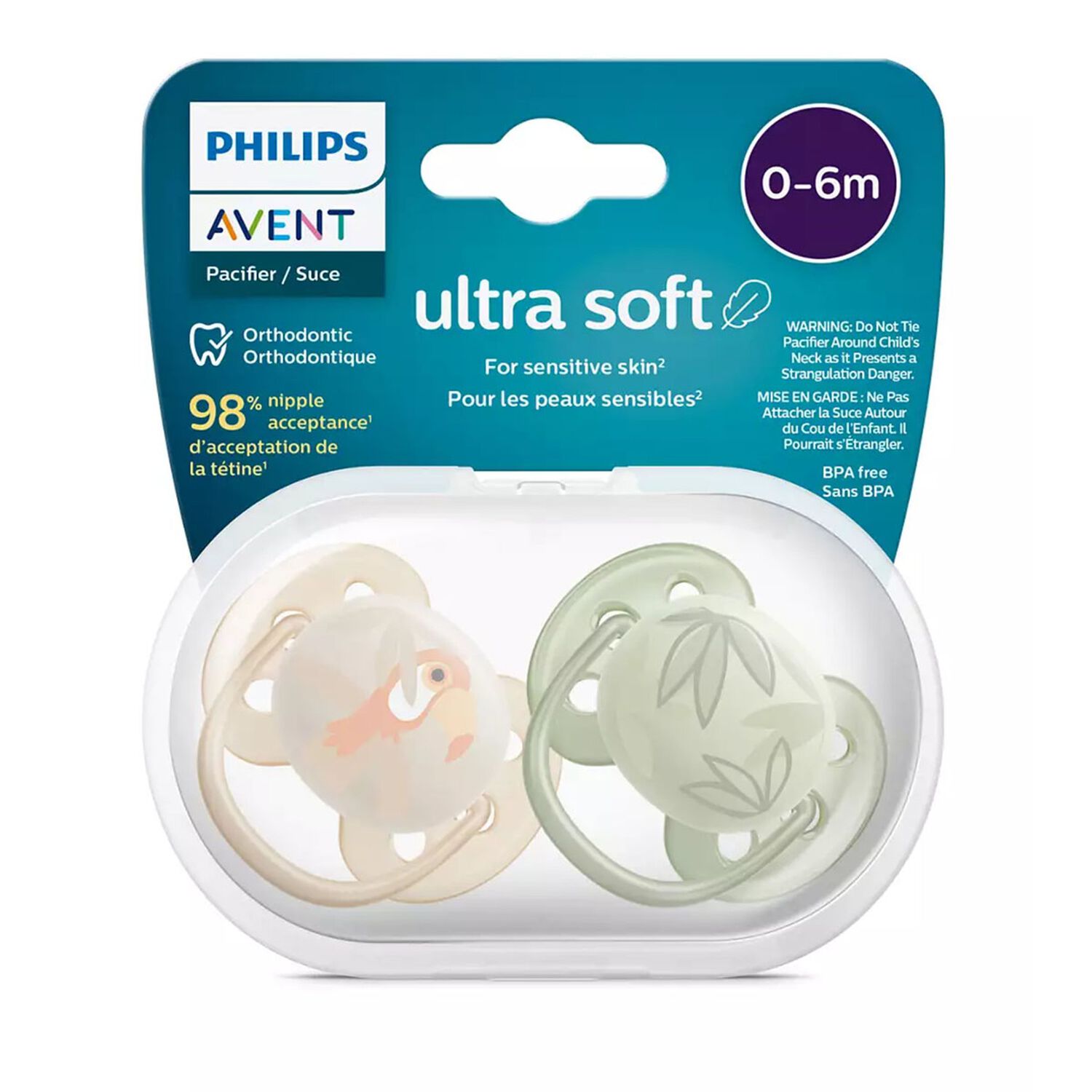 Chupete Philips Avent Ultra Air Scf091/07 X2u 0-6m image number 2.0