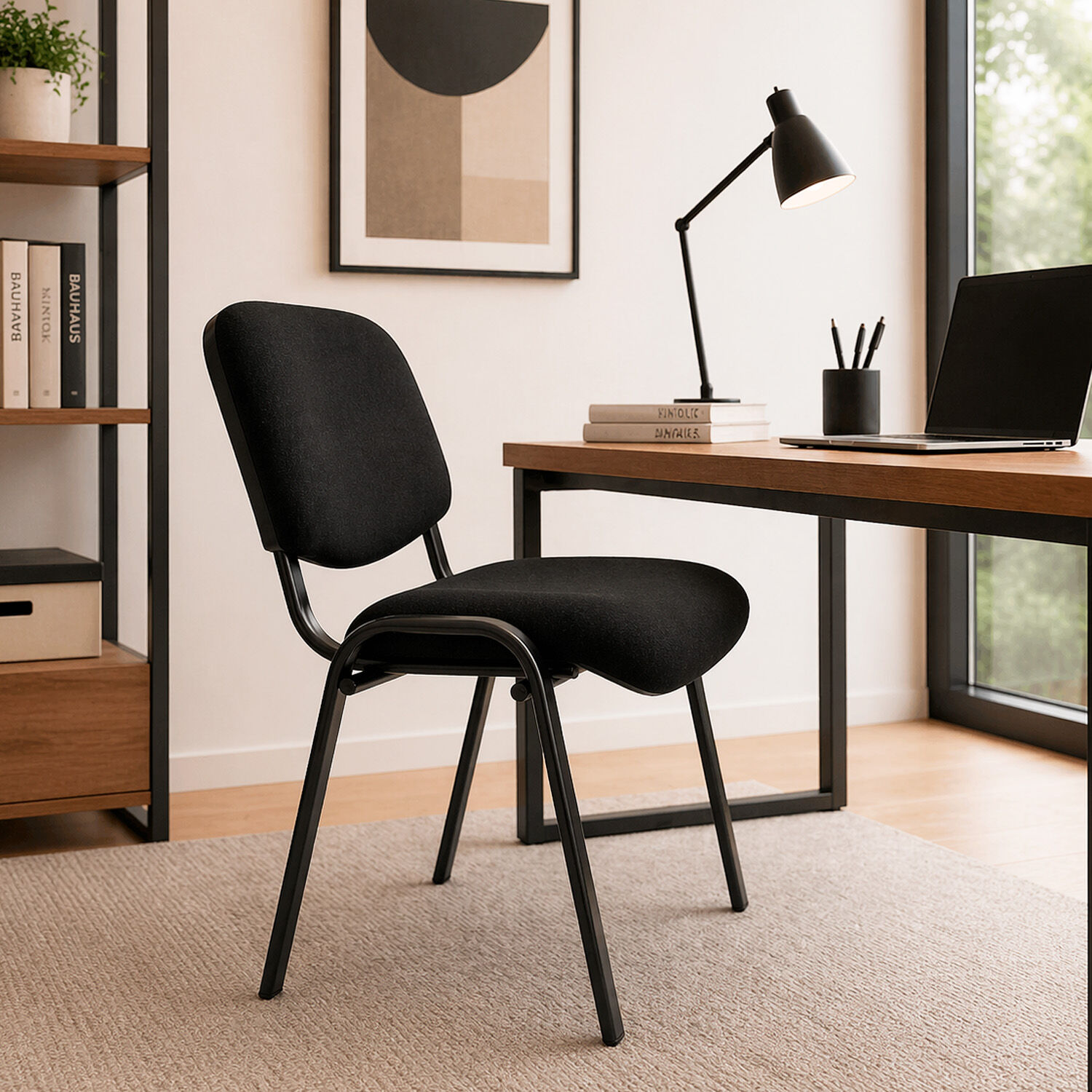 Silla De Visita Iso Confident Negra image number 0.0