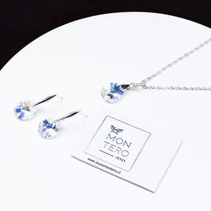 Conjunto Encanto Cristal Genuino Aurora Boreal
