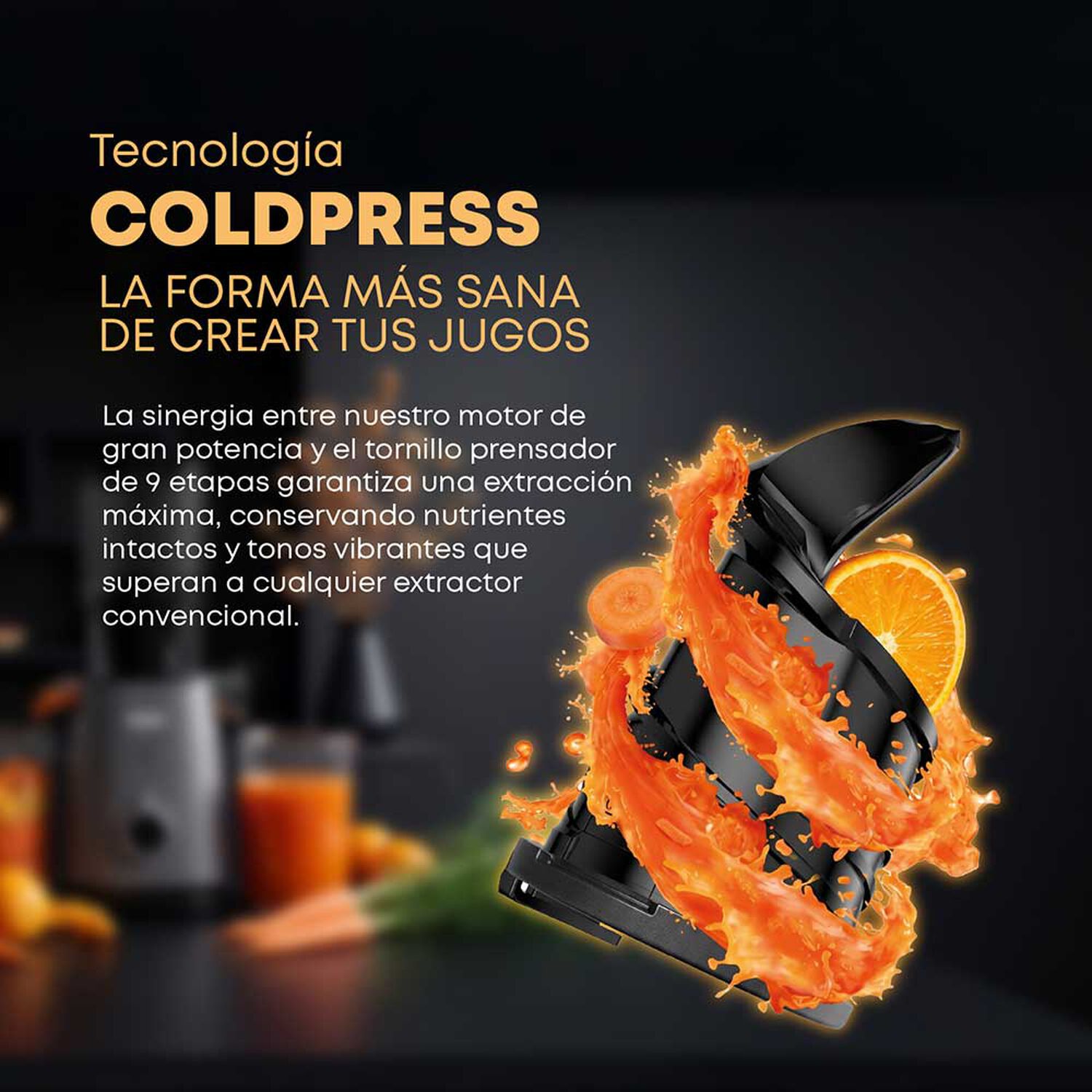 Prensadora De Jugo En Fr&iacute;o Slow Press Pro 200w image number 3.0