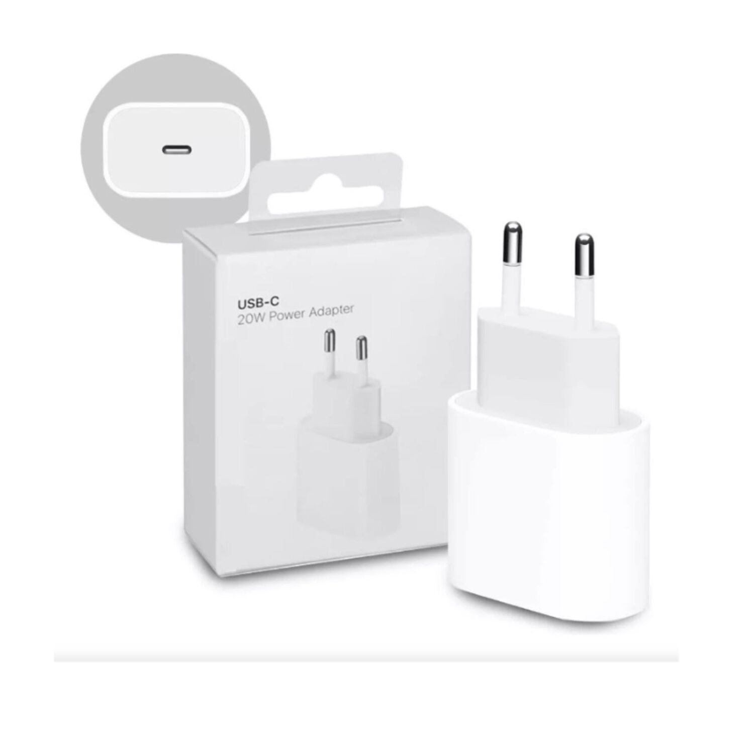 Adaptador De Corriente Usb-c De 20 W Iphone Blanco image number 2.0