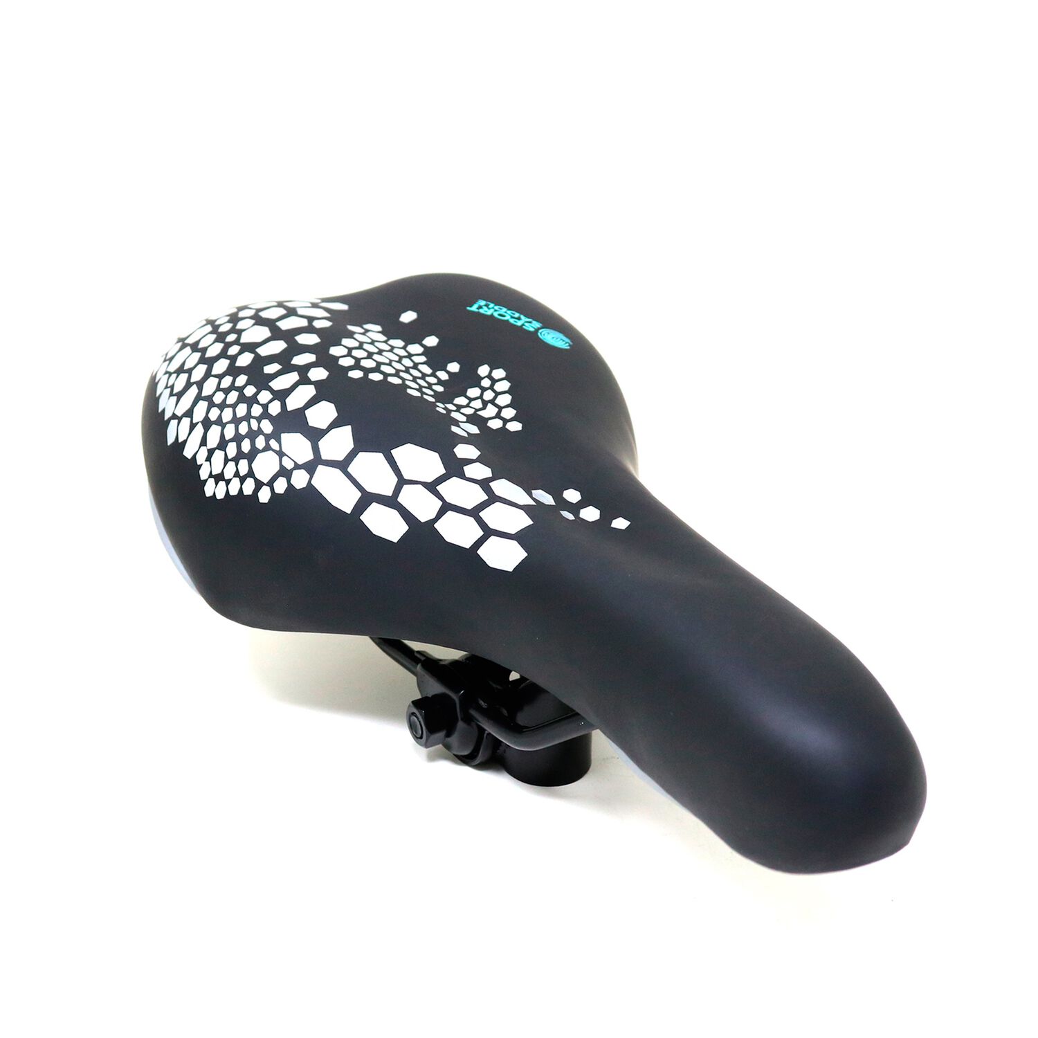 Asiento Radical Mountain Mtb N744 Hex&aacute;gonos Negro Plata image number 0.0
