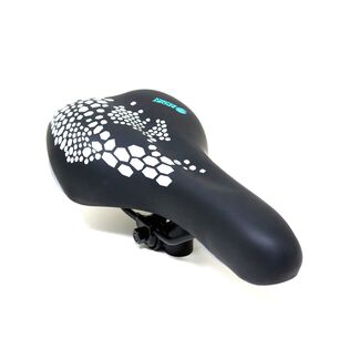 Asiento Radical Mountain Mtb N744 Hex&aacute;gonos Negro Plata