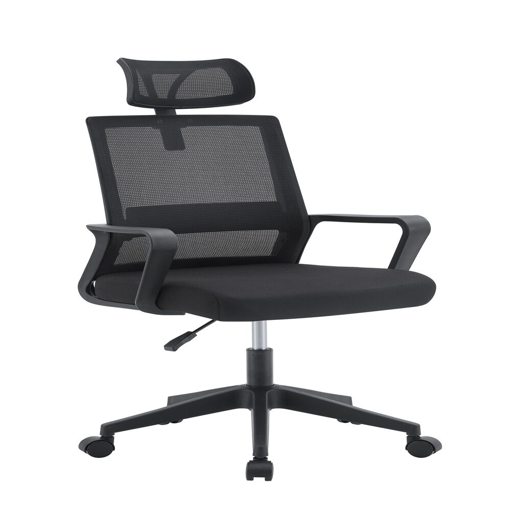 Silla De Oficina Ejecutiva Roma Ergonomica Color Negro Bm-695 Arthome image number 0.0
