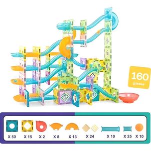 Juguete Pista Armable Lego Magnético De 160 Piezas Niño Y Niña