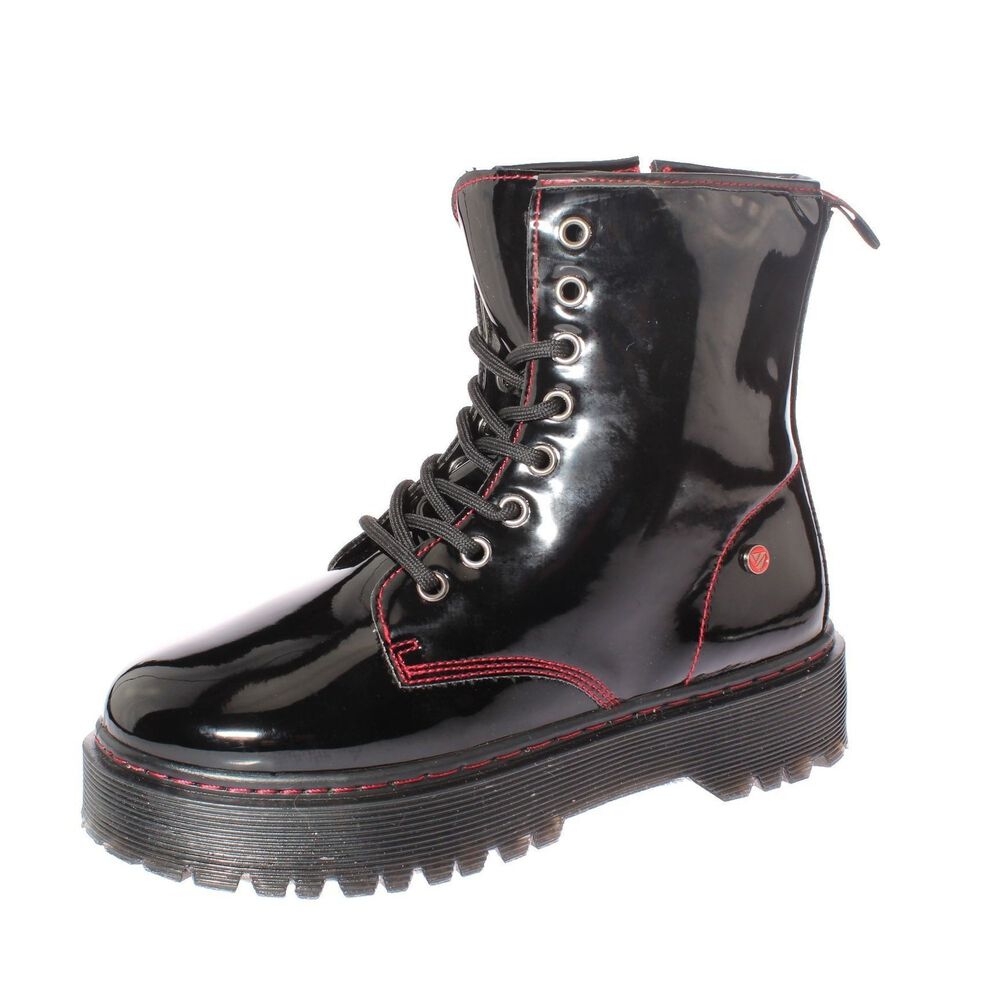 Botin Negro/rojo V&iacute;a Franca Art. 5bm001bkred image number 0.0