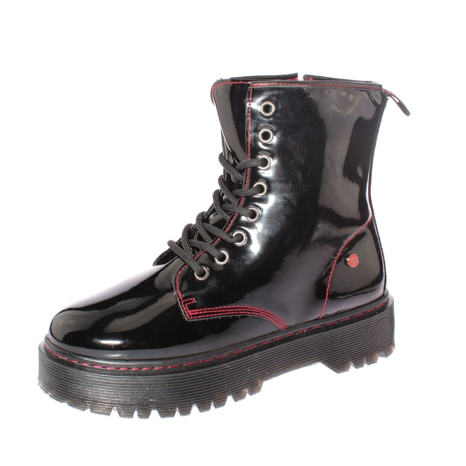 Botin Negro/rojo V&iacute;a Franca Art. 5bm001bkred image number 0.0