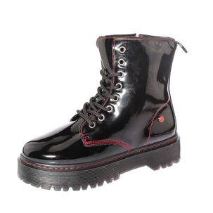 Botin Negro/rojo V&iacute;a Franca Art. 5bm001bkred