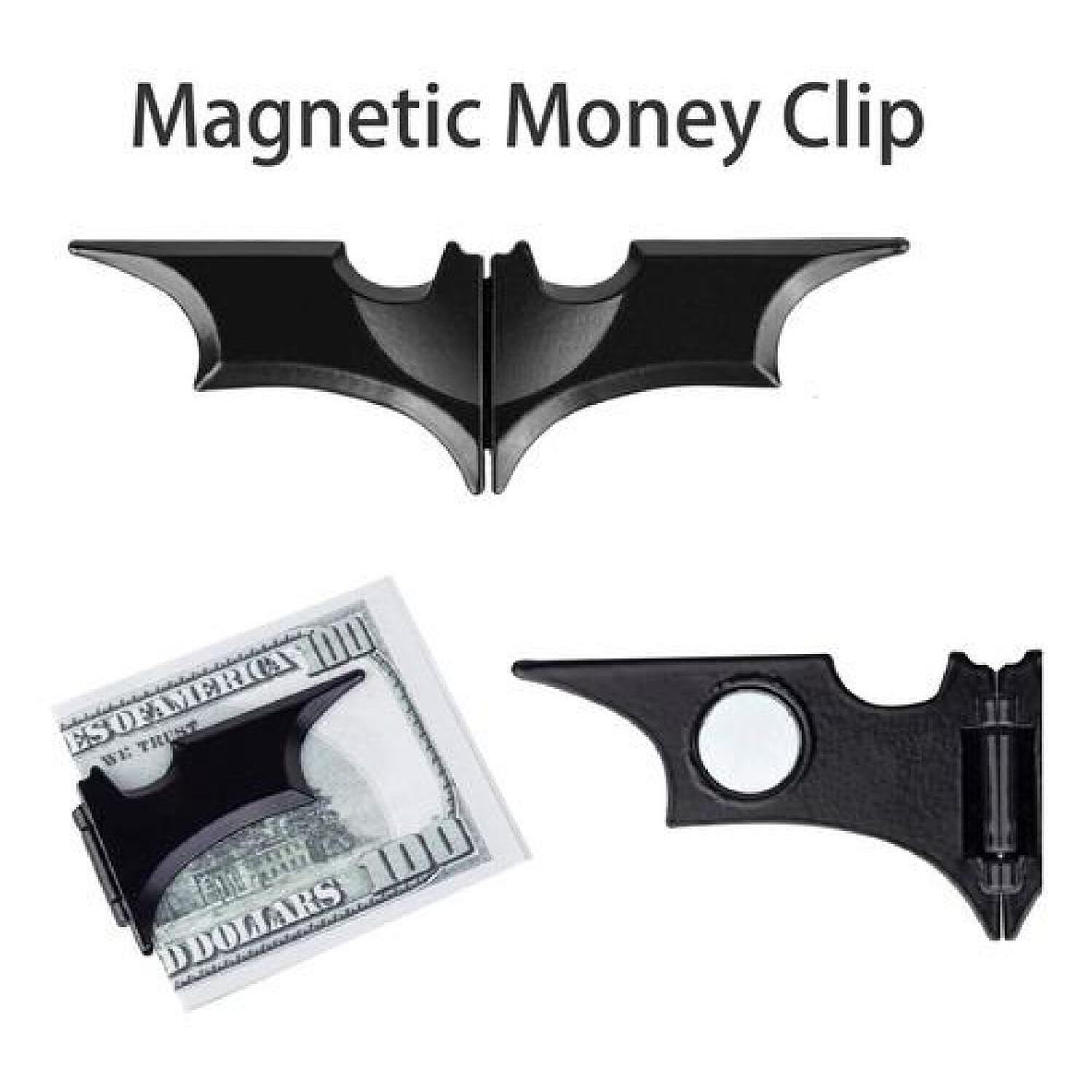 Clip Magn&eacute;tico Plegable Batman Sujetar Billetes Batarang image number 1.0