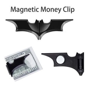 Clip Magnético Plegable Batman Sujetar Billetes Batarang