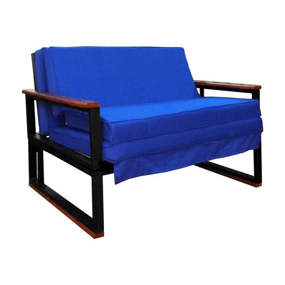 Futon Folk 1 Plaza " Azul " image number 1.0