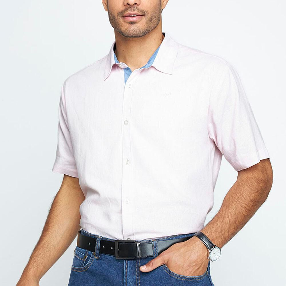Camisa Oxford Manga Corta Hombre Peroe image number 0.0