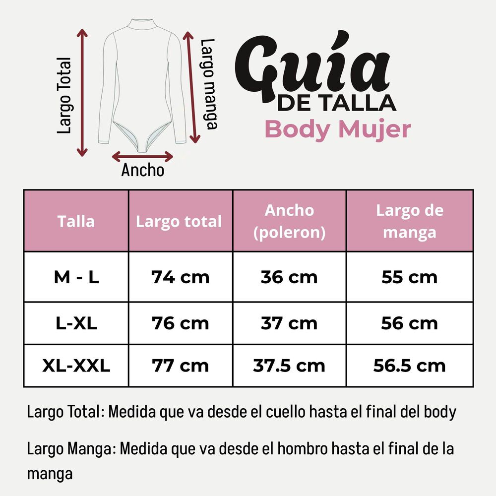Pack 3 Bodys Manga Larga Bamb&uacute; Cuello Alto Beatle Mujer Colores Surtidos image number 2.0