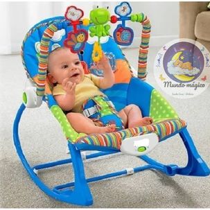 Silla Mecedora Para Beb&eacute; Nido Cvibrador Celeste Jagima