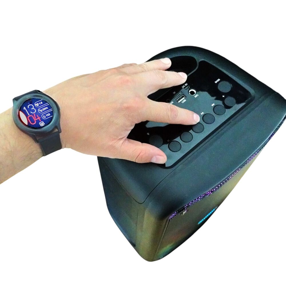 Parlante Bluetooth Flaming Light Flow 8" Rgb 20w Rms C/ Mic image number 2.0