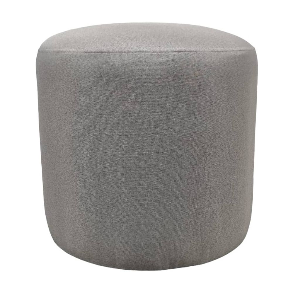 Pouf Redondo Felpa Gris image number 0.0