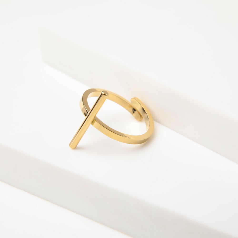 Anillo 19v69 Dorado Mujer Str256 image number 0.0