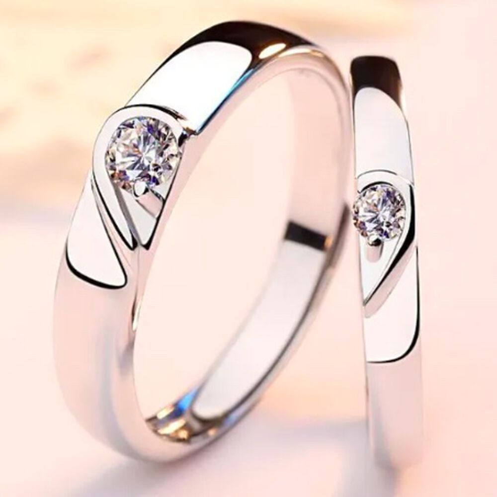 2 Anillos Promesa Plata Fina 925 image number 3.0