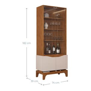 Vitrina Vekkahome Nice / 4 Puertas