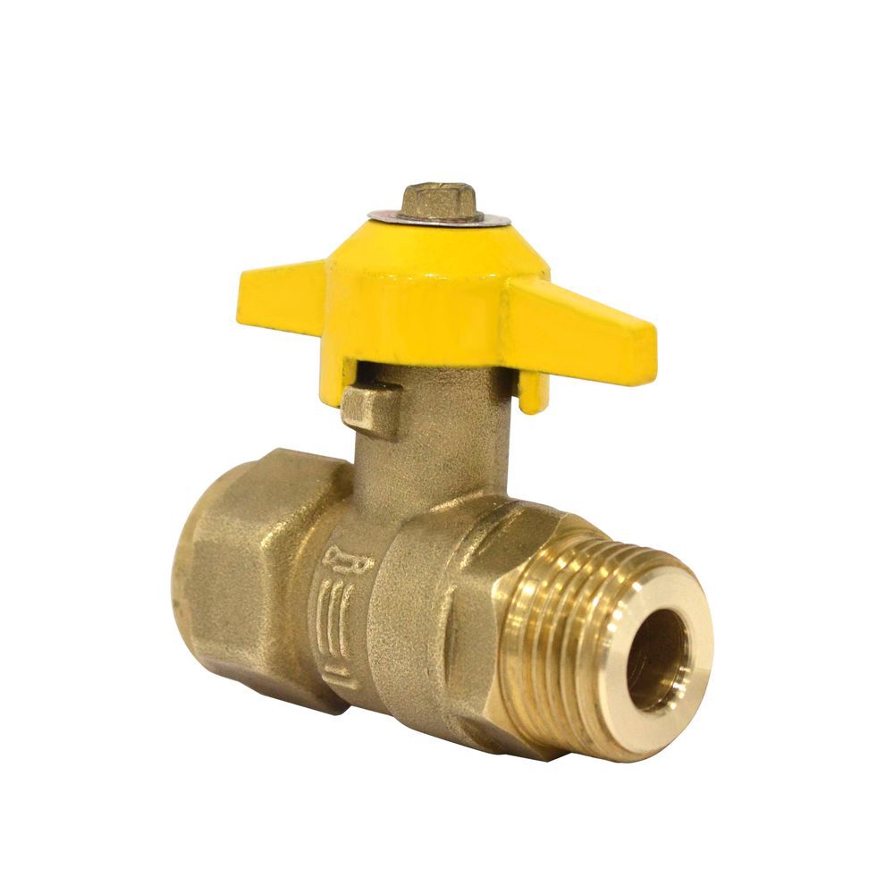 Llave Bola Gas Bronce 1/2" Hi-he - Nibsa image number 0.0
