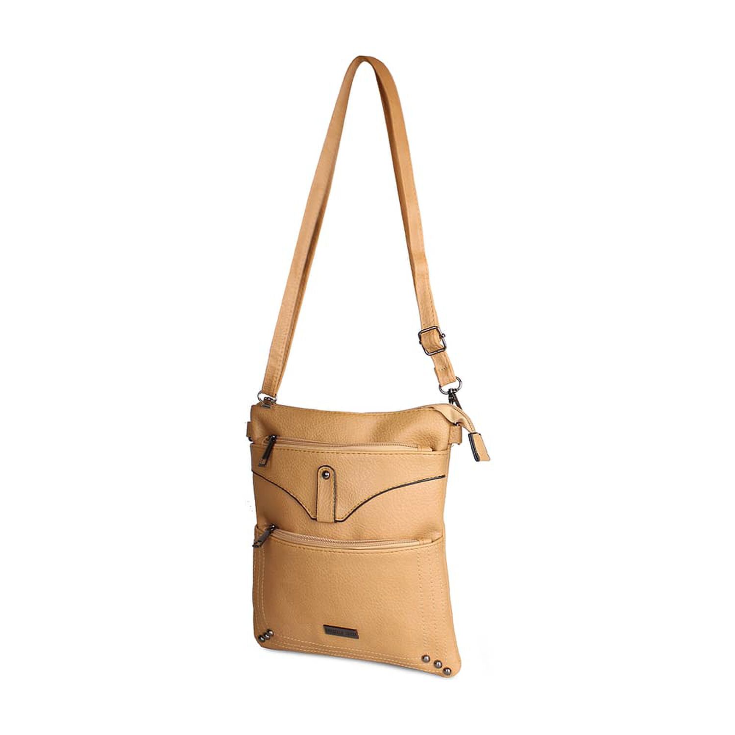 Cartera Bandolera Felicia Camel Anabella Sachi image number 1.0