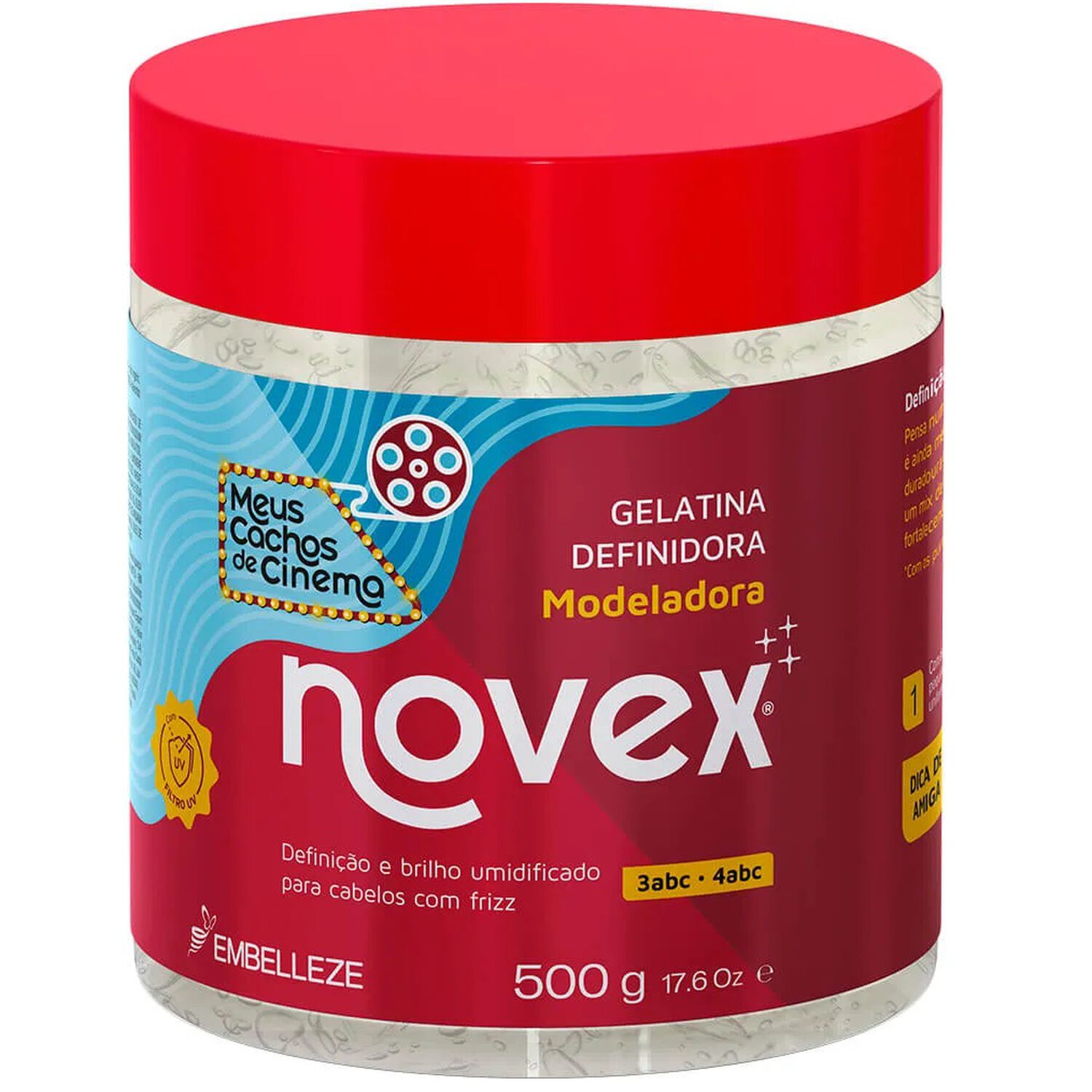 Gel Definidora Meus Cachos De Cinema 500g Novex image number 0.0
