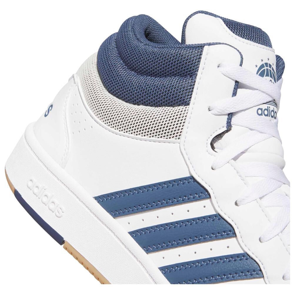 Zapatilla Basketball Unisex Adidas Hoops Mid Classic Blanco image number 6.0