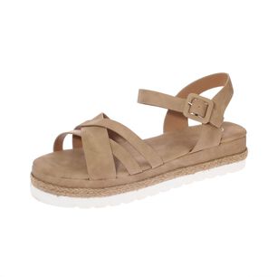 Sandalia Plataforma Khaki V&iacute;a Franca Art. 52111b31160khaki