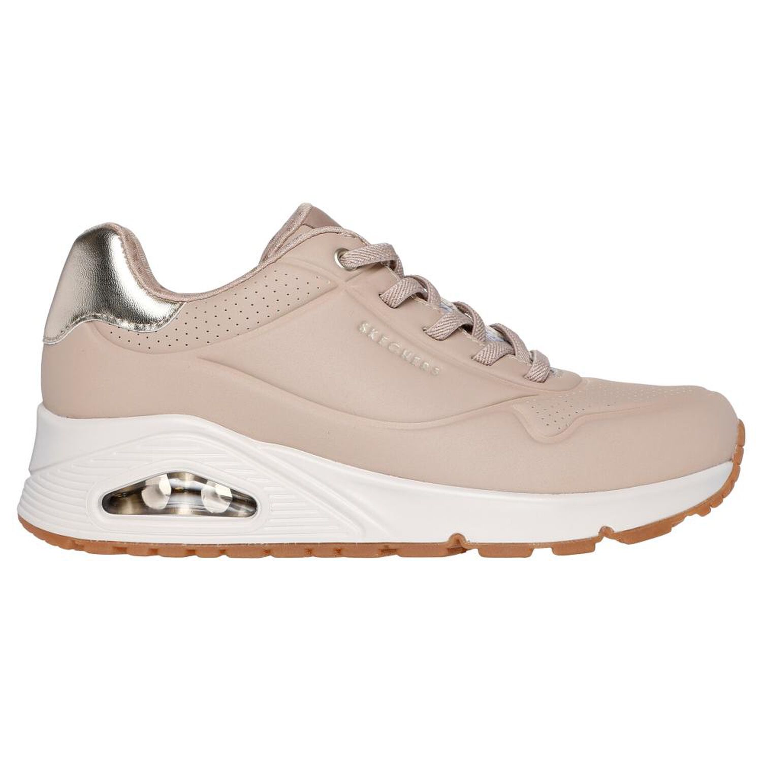 Zapatilla Urbana Mujer Skechers Uno - Shimmer Away Nude image number 0.0