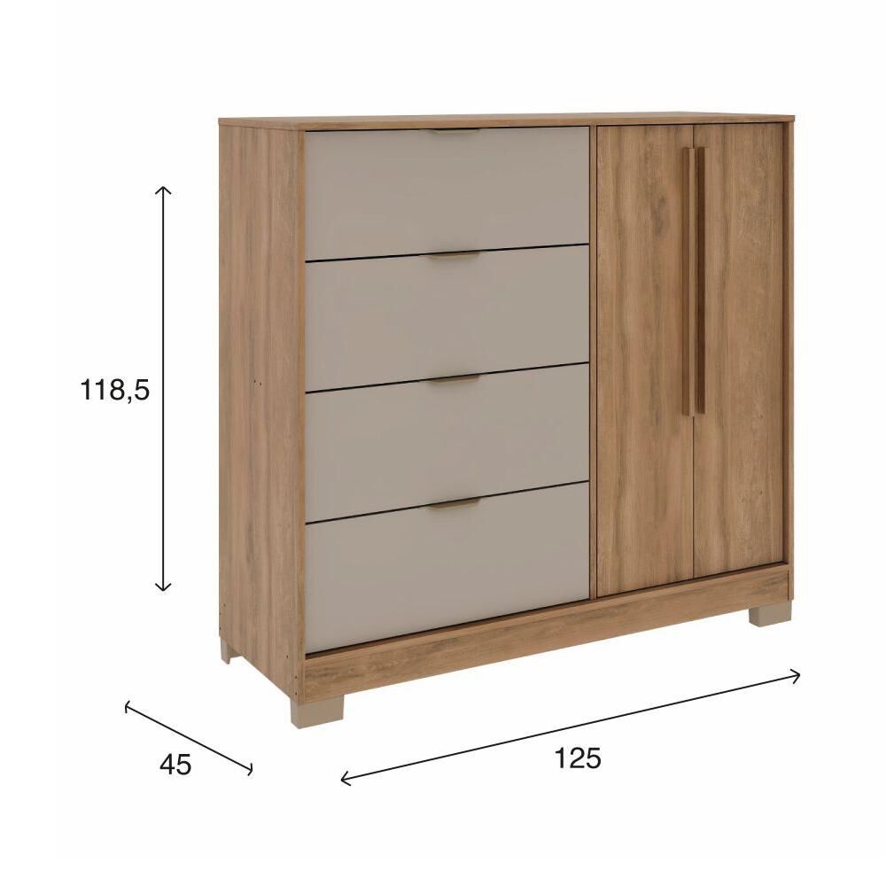 C&oacute;moda Everest 2p + 4c Canela-titanio image number 1.0