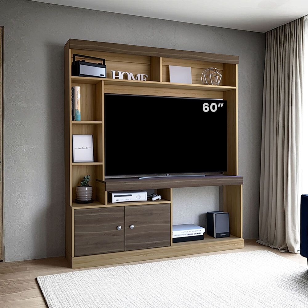 Estante Tv 65" 180,6x180x30,3 Cm 2 Puertas image number 4.0