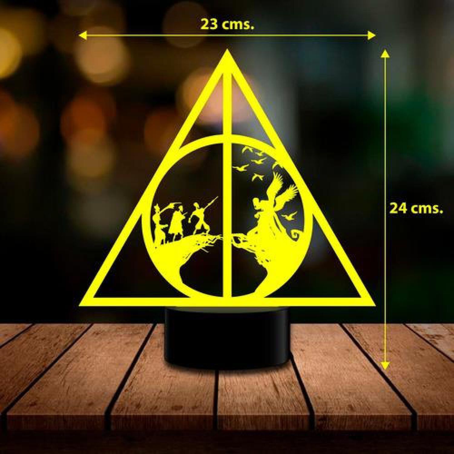 L&aacute;mpara 3d Leyenda Reliquias De La Muerte Harry Potter image number 2.0