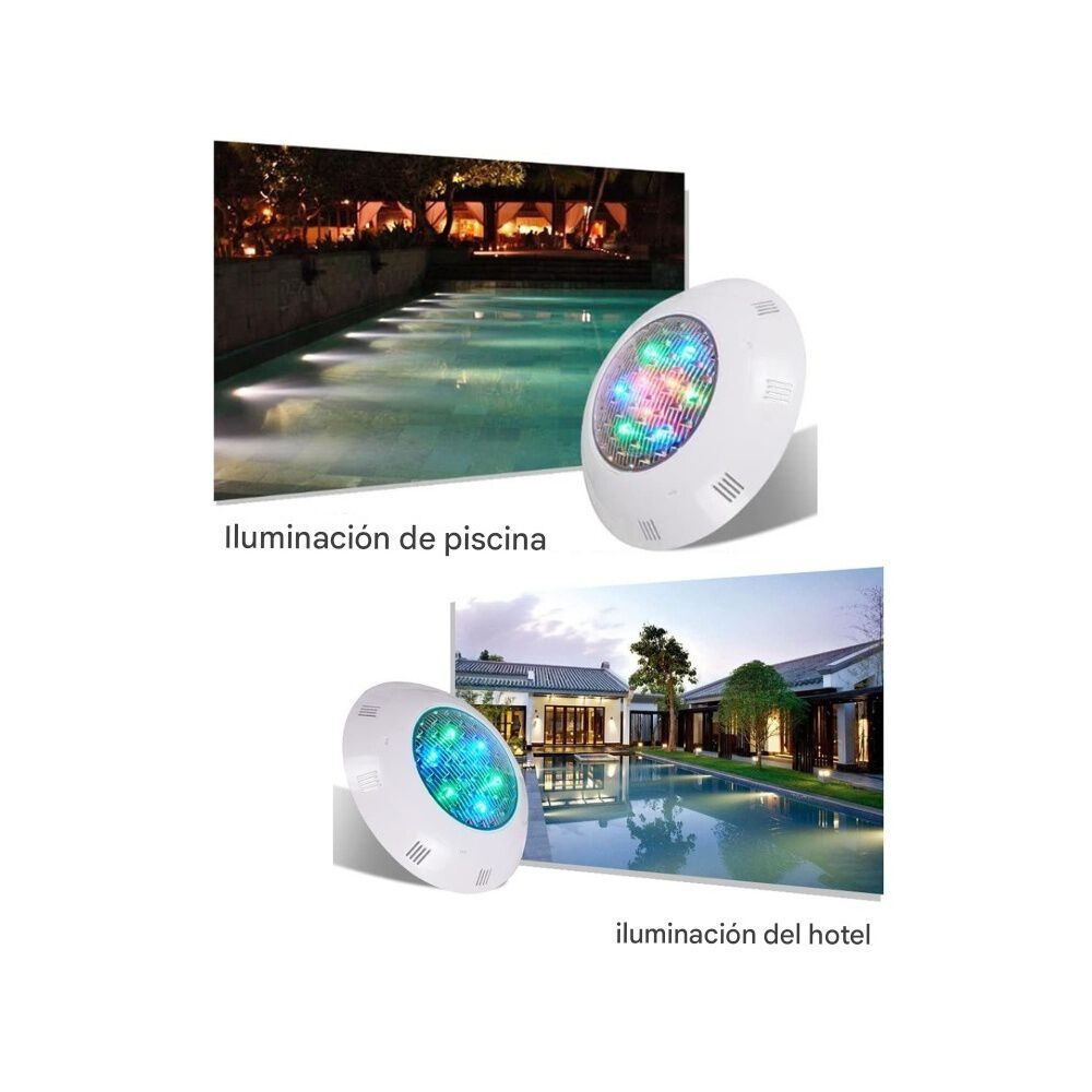 Foco Luz Led De Piscina Con Control Remoto 24w Multicolor image number 4.0