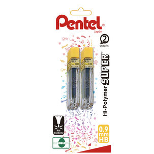 Set 2 Tubos Minas 0.9mm Hb Pentel