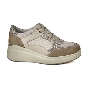 Zapatilla Cuero Danette Beige