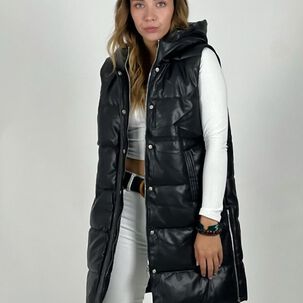Parka Sin Mangas Con Gorro