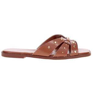 Sandalia Mujer Baja Camel Beira Rio