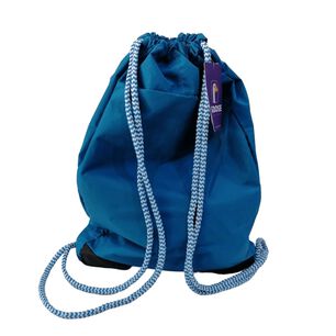Mochila Saco Deportivo Azul Impermeable Cuerda Ajustable