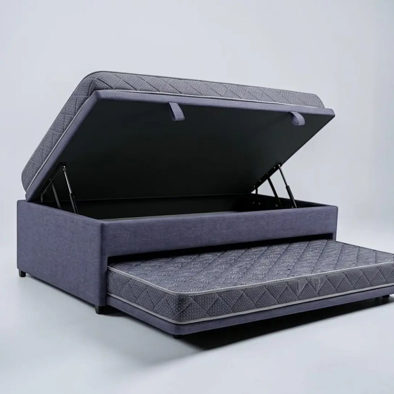 Cama Nido Ba&uacute;l Triple 1.5 Plaza - 200 Cm Arriba / 190 Cm Abajo + Colch&oacute;n Ideal image number 0.0