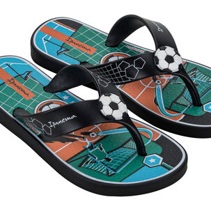 Sandalia Infantil Negro/verde Sporty Ipanema
