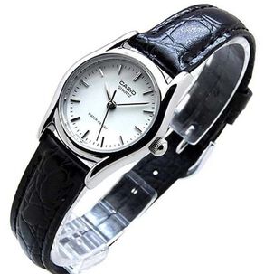 Reloj De Mujer Casio Black Cuero Ltp-1094e-7ardf