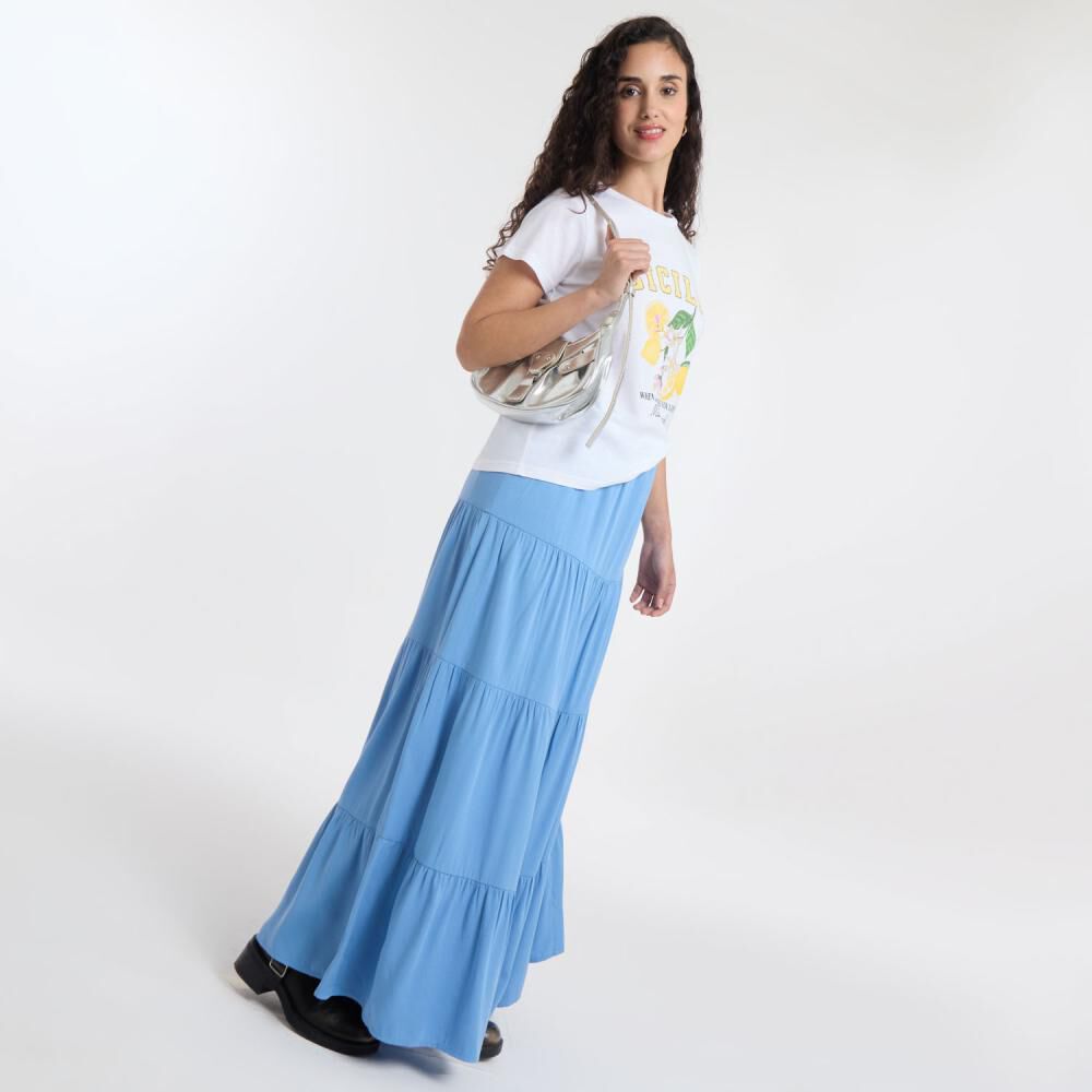 Polera Print Frutas Manga Corta Cuello Redondo Mujer Freedom image number 1.0
