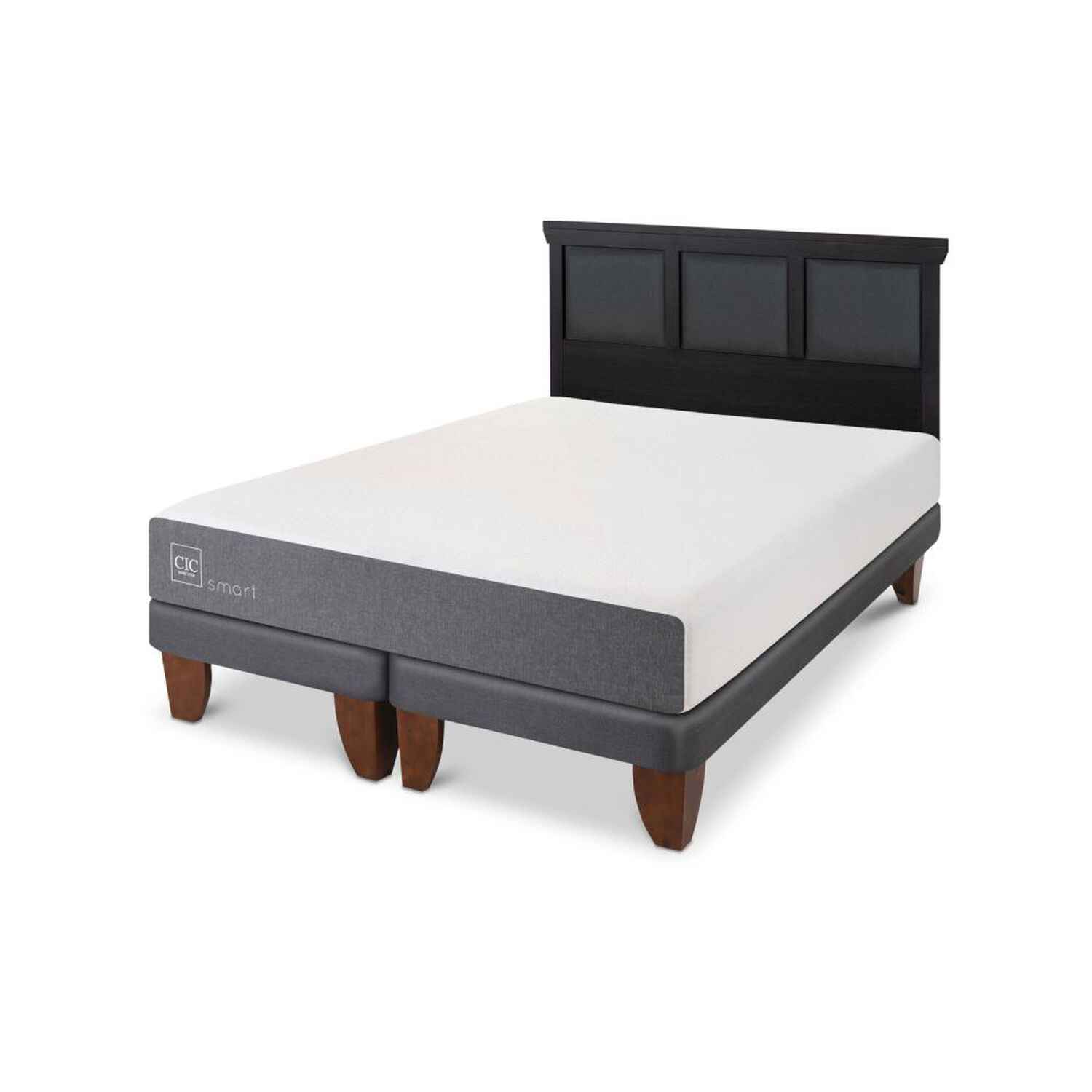 Cama Europea Cic Smart / King / Base Dividida + Respaldo image number 4.0