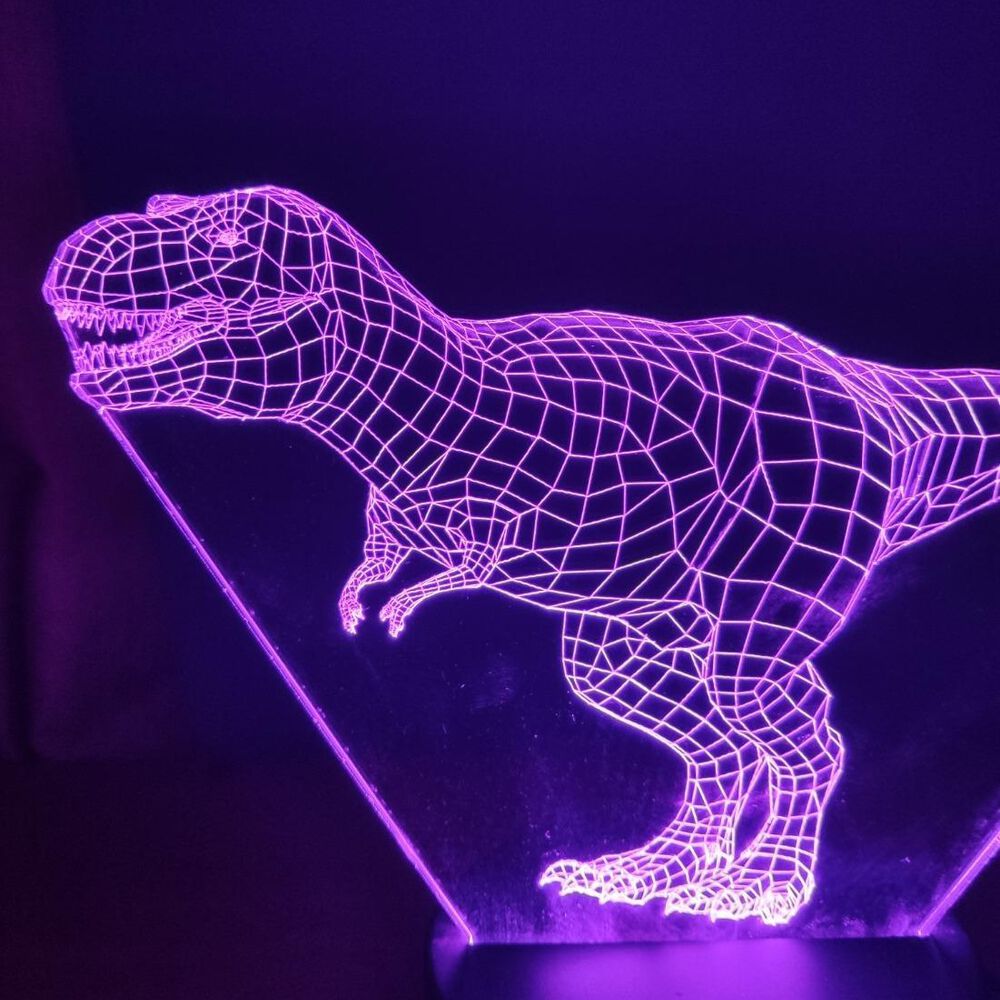 Lampara 3d Dinosaurio T-rex image number 0.0